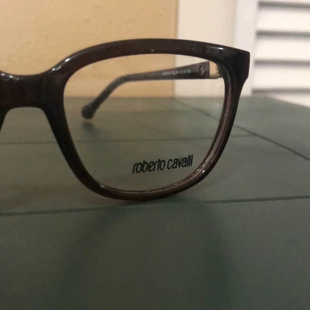 Roberto Cavalli dark brown eyeglasses frames